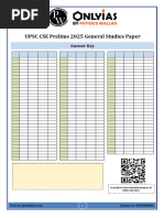 UPSC CSE 2025 CSAT Set A Answer Key | PDF