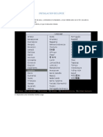 Instalacion de Linux