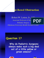 Infant Bowel Obstruction 2005
