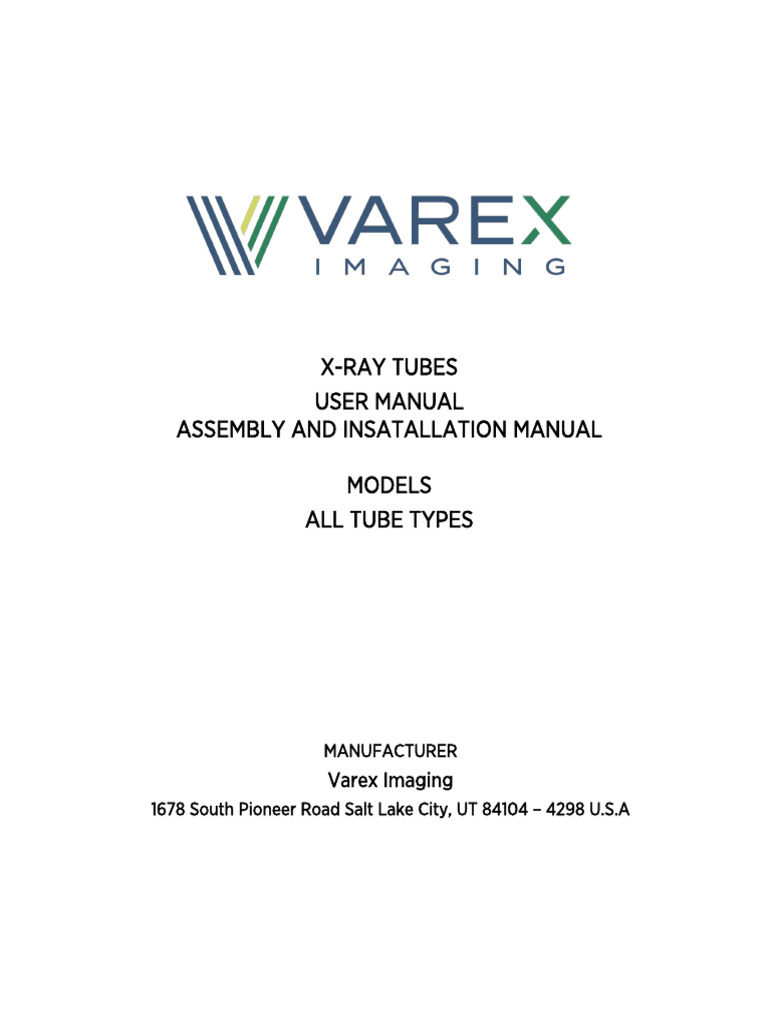 X-Ray Tube User Manual | PDF | Vacuum Tube | Rectifier