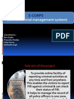 E-Corps: (Online Criminal Management System)