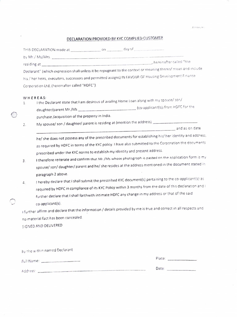 Declaration of Address 07-Dec-2021 | PDF | Justice | Crime & Violence