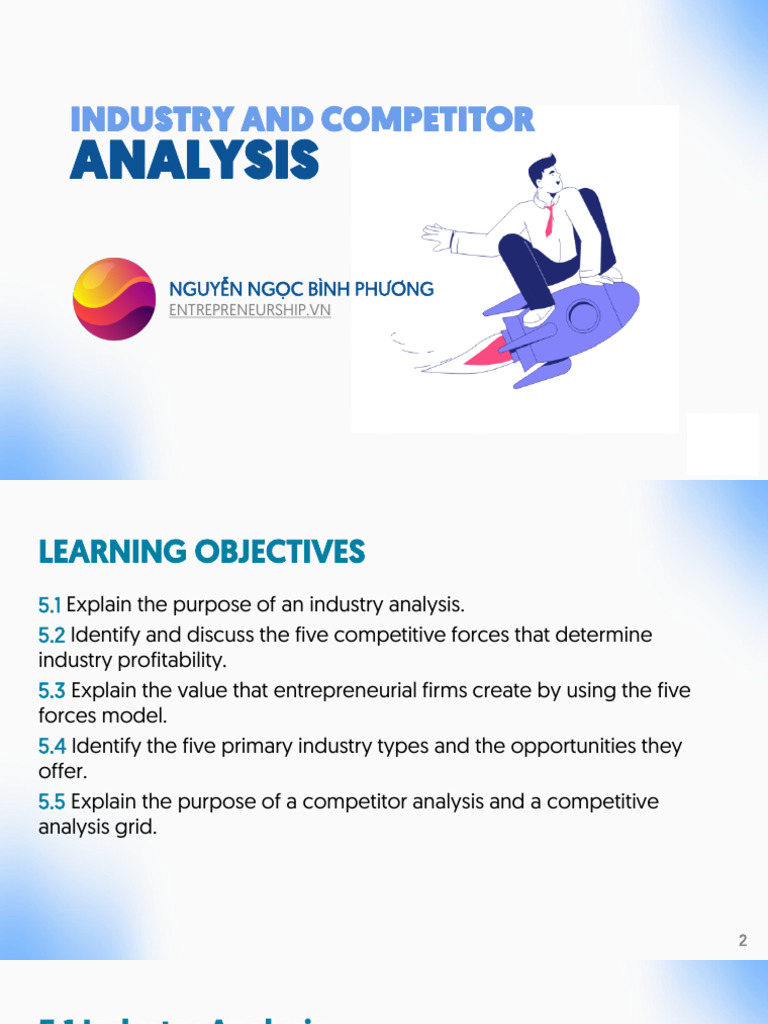 Industry and Competitor Analysis Guide | PDF | Entrepreneurship ...