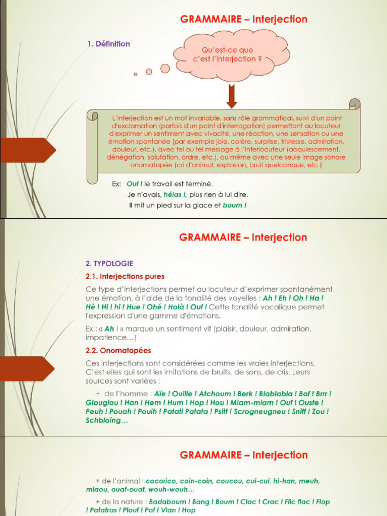 Interjection | PDF