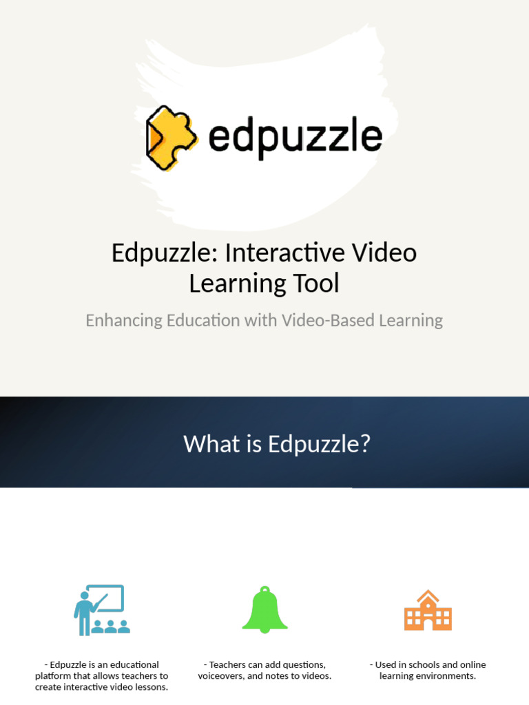Edpuzzle: Interactive Video Learning Tool | PDF