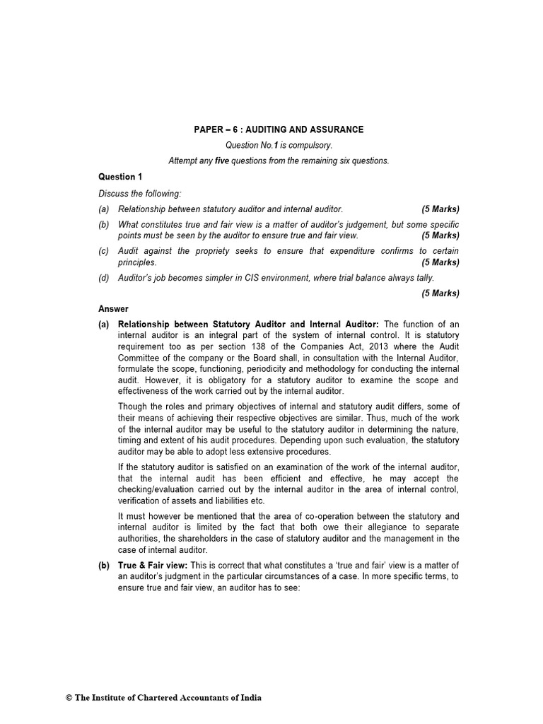 Auditing and Assurance Exam Guide | PDF | Audit | Depreciation