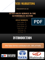Services Marketing: After Sales Service in The Automobiles Sector
