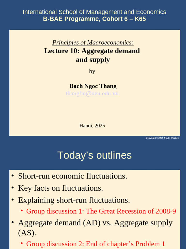 Short-Run Economic Fluctuations Explained | PDF | Aggregate Demand ...