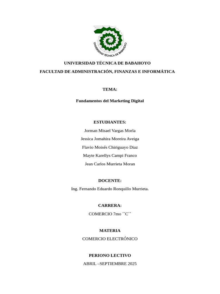 Fundamentos del Marketing Digital | PDF | Publicidad digital | Marketing