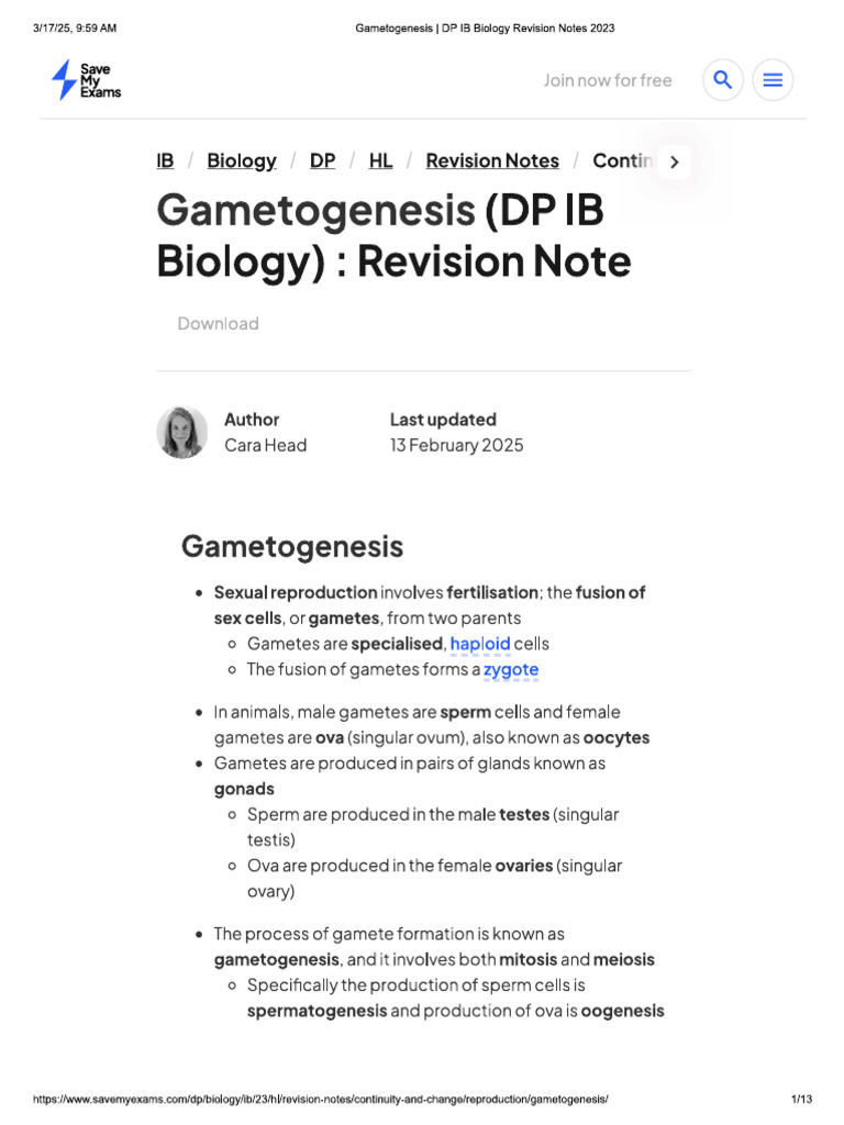 Biology Notes | PDF