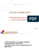 PPT On Cloud Computing