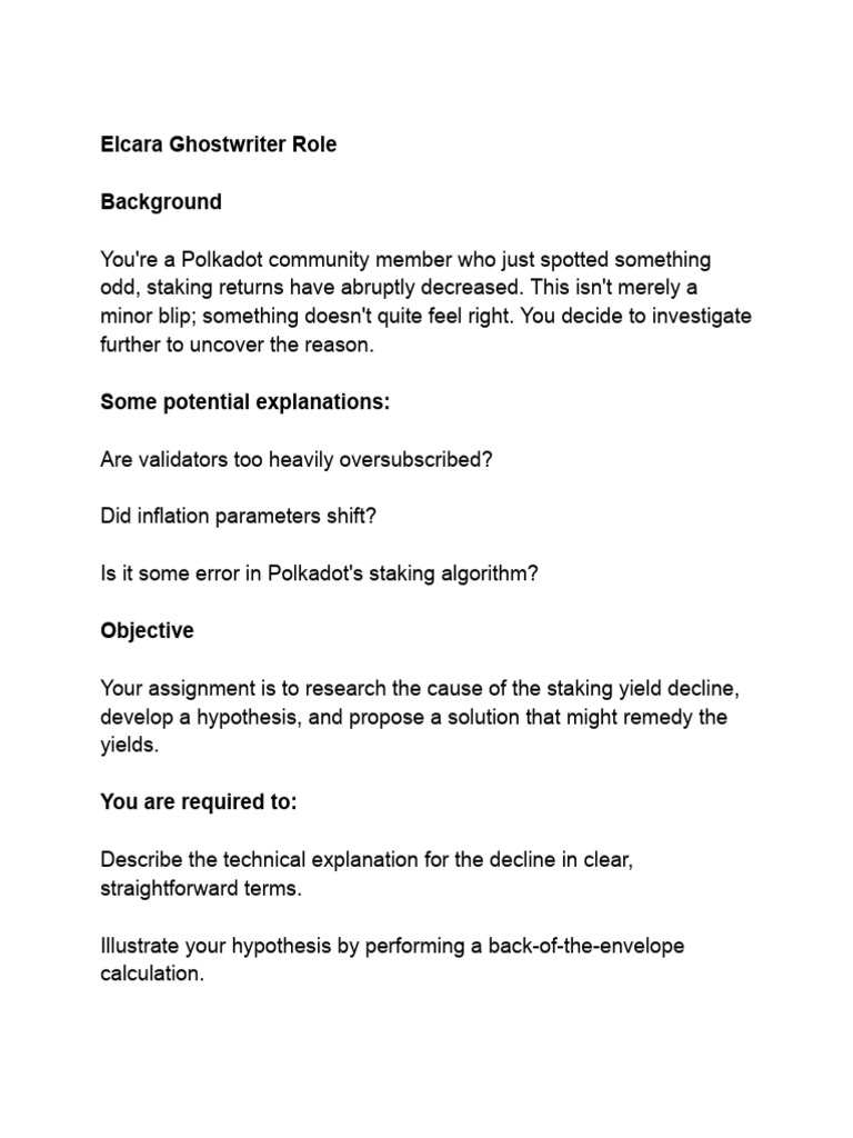 Copy of Ghostwriter Assignment Details | PDF
