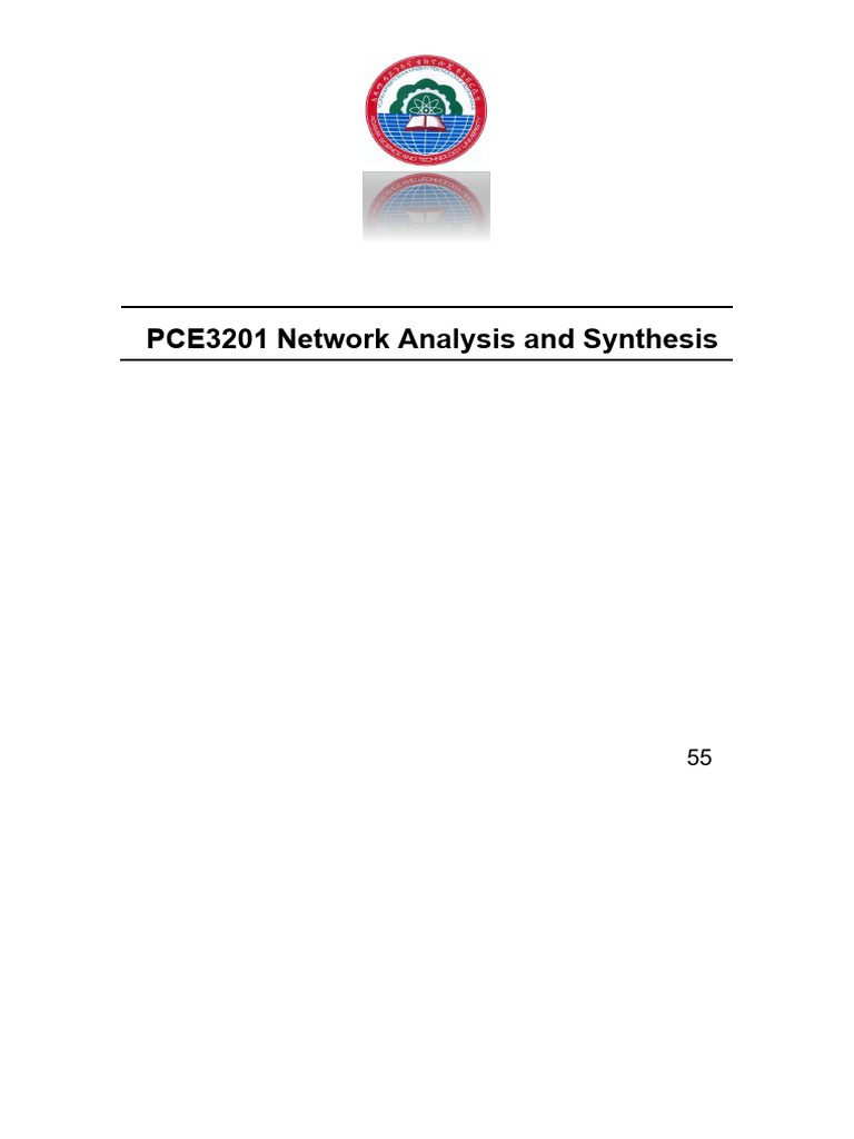 PCE3201 Network Analysis Questions | PDF | Electronic Filter | Network ...
