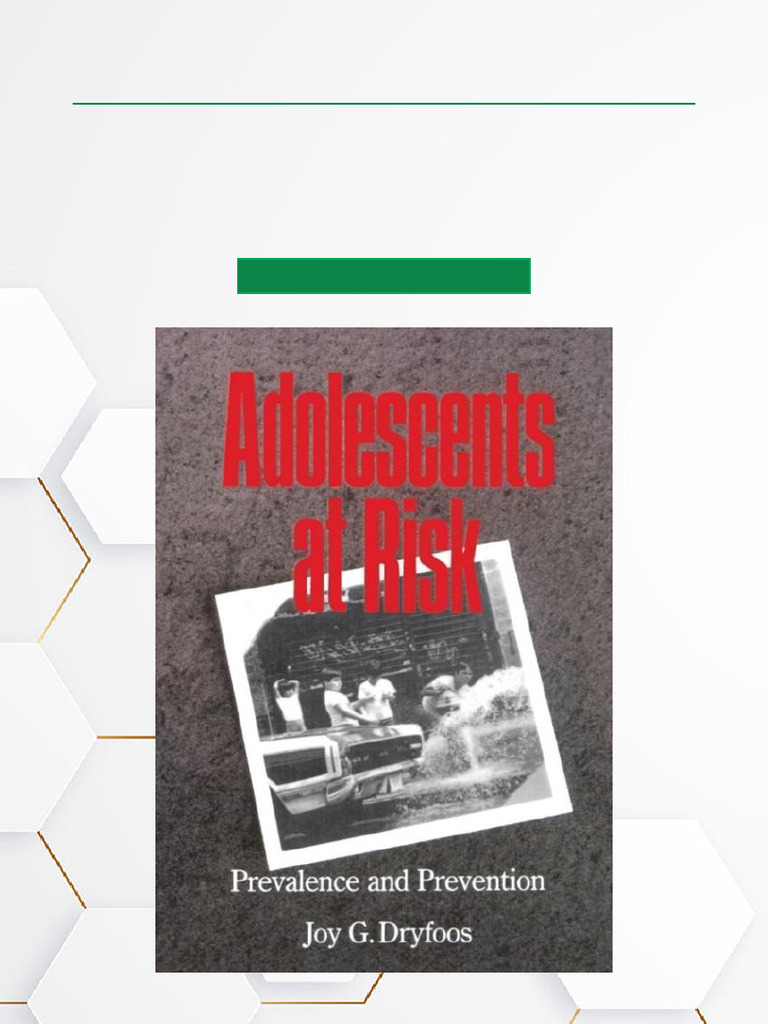 Adolescents at Risk Prevalence and Prevention ISBN 0195072685 ...