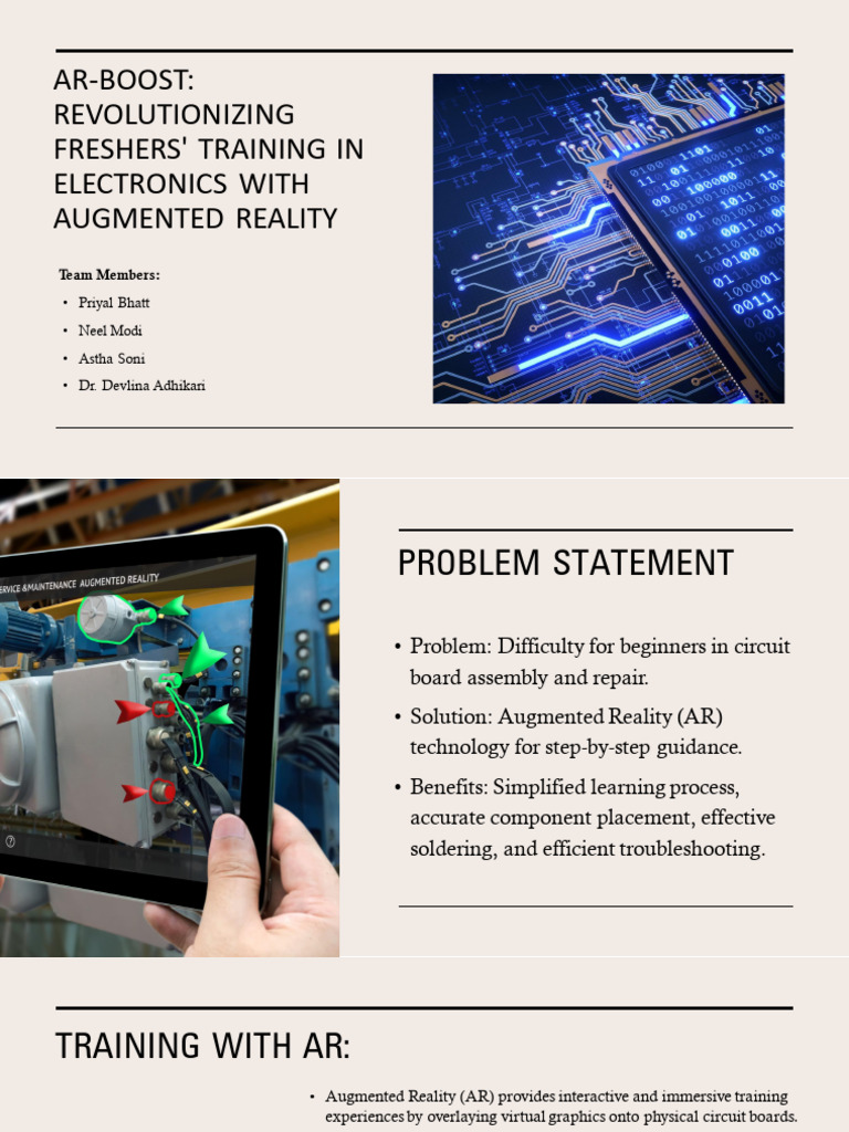 AR Training for Circuit Assembly | PDF | Augmented Reality | 3 D ...