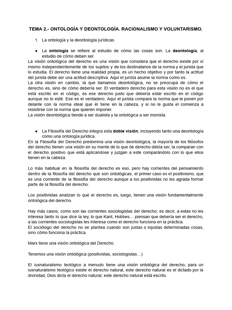 Tema 2 | PDF | La Ley natural | Razón