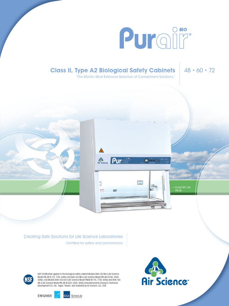 Purair BIO Biological Safety Cabinets | PDF | Equipment | Manufactured ...