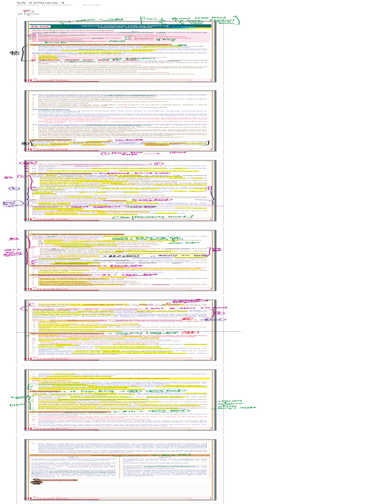SA 220 Class Notes | PDF