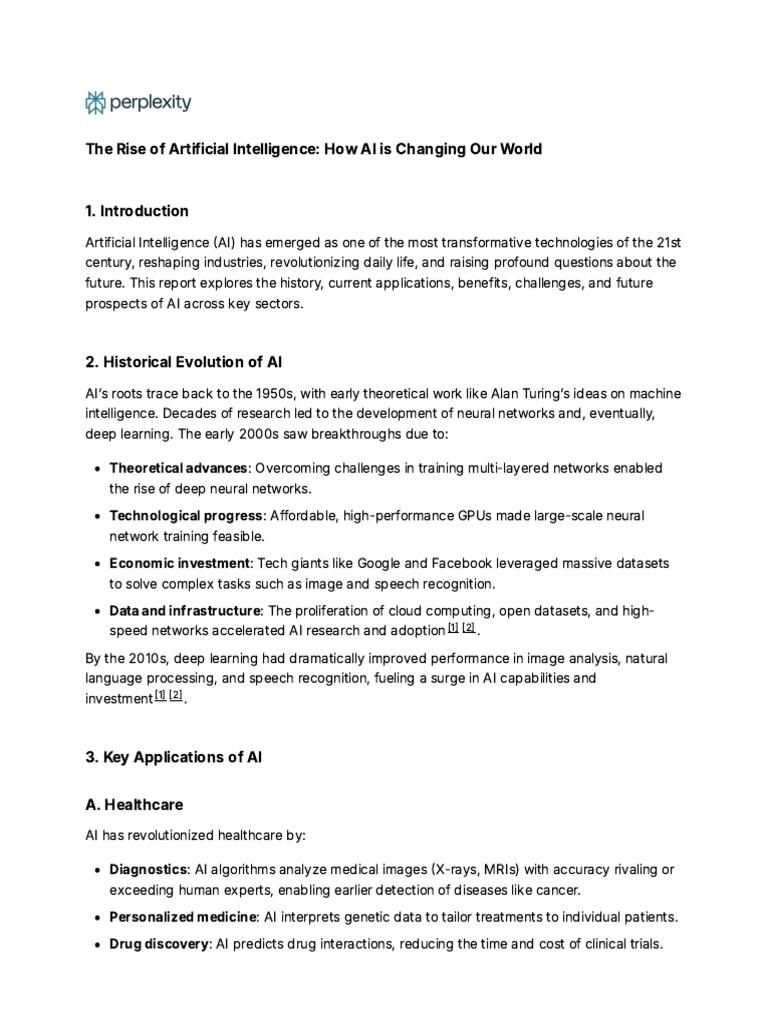 The Rise of Artificial Intelligence | PDF | Artificial Intelligence ...