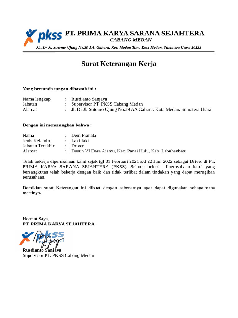 Paklaring 2 | PDF