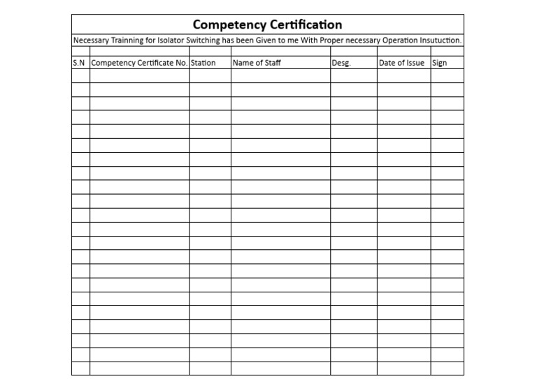 Competency | PDF