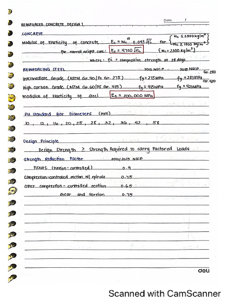 RCD Formula Notes | PDF