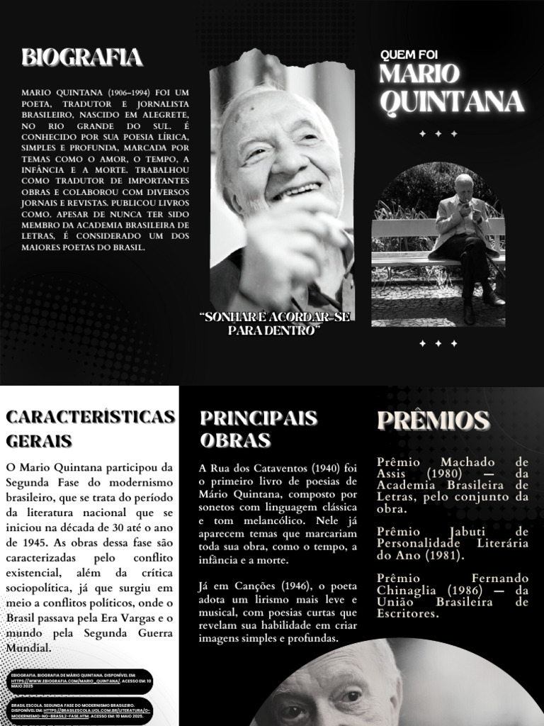 Biografia e Características de Mário Quintana | PDF