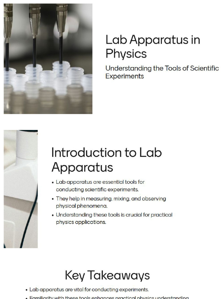 Lab Apparatus Examples | PDF