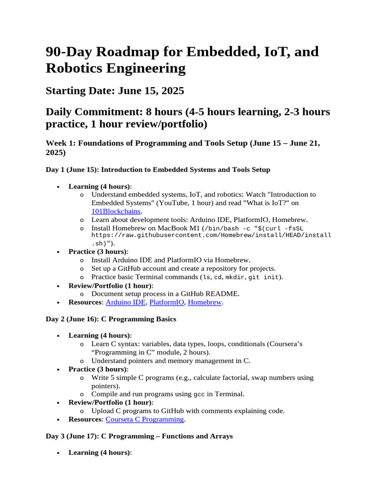 Arduino Roadmap for IoT & Robotics | PDF | Arduino | Internet Of Things