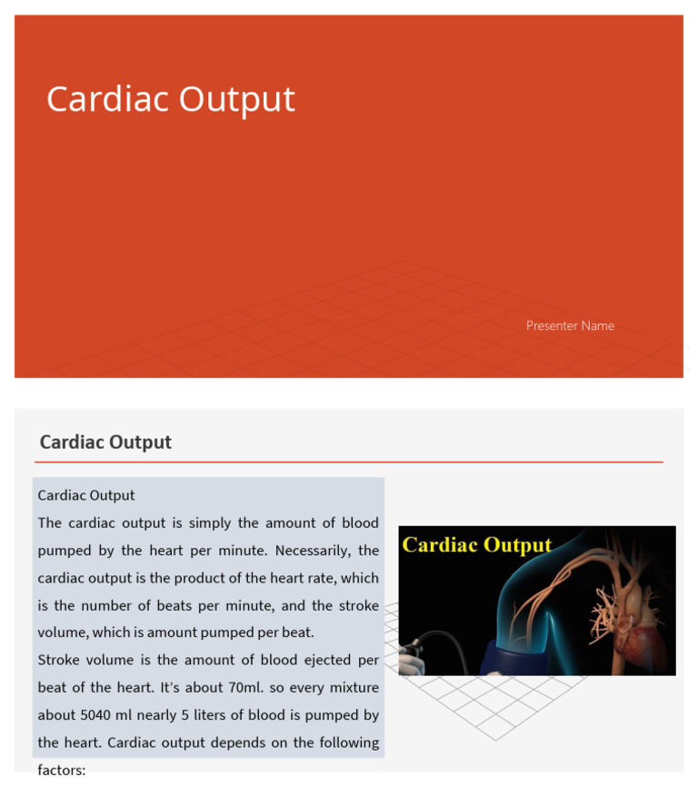 Cardiac Output Explained | PDF
