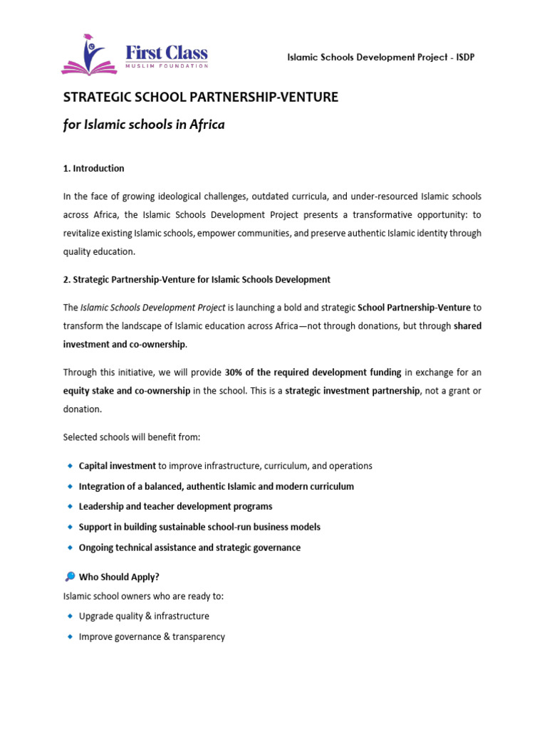 Transforming Islamic Schools in Africa | PDF