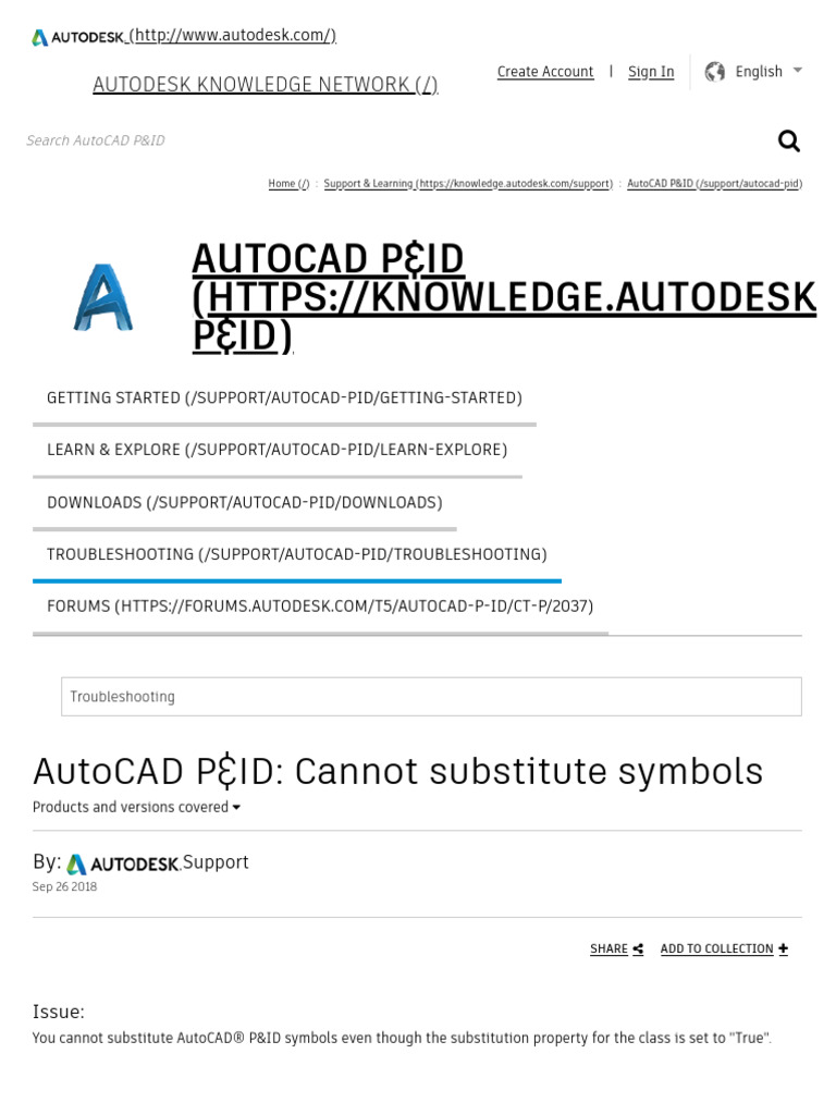 AutoCAD P&ID Symbol Substitution Issue | PDF | Auto Cad | Autodesk