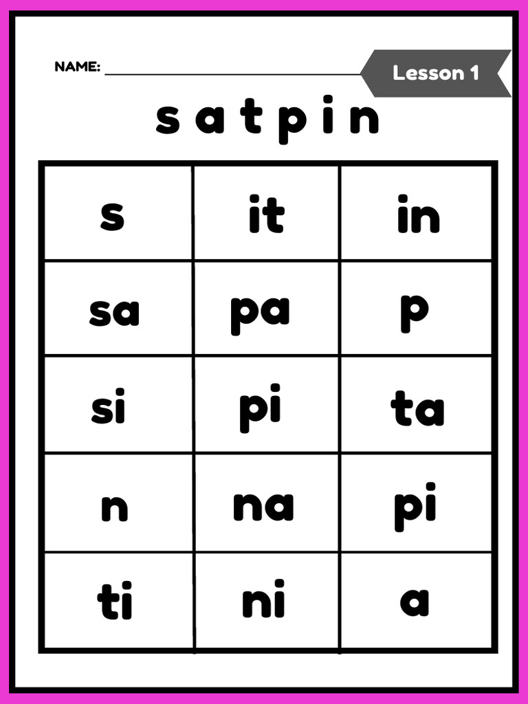 Satpin Lesson 1 | PDF