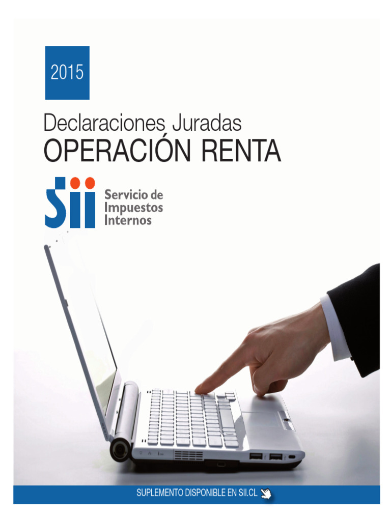 Declaraciones Juradas 2015: Guía SII | PDF | Internet | Impuestos
