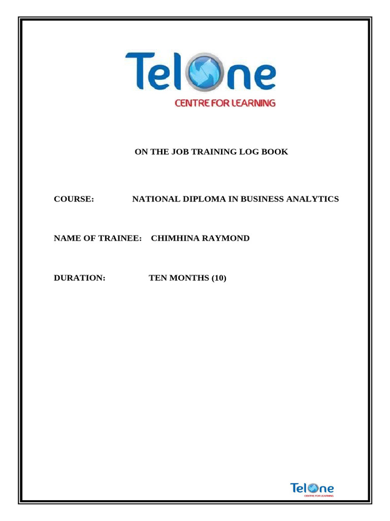 T2051583Q On The Job Training Log Book | PDF