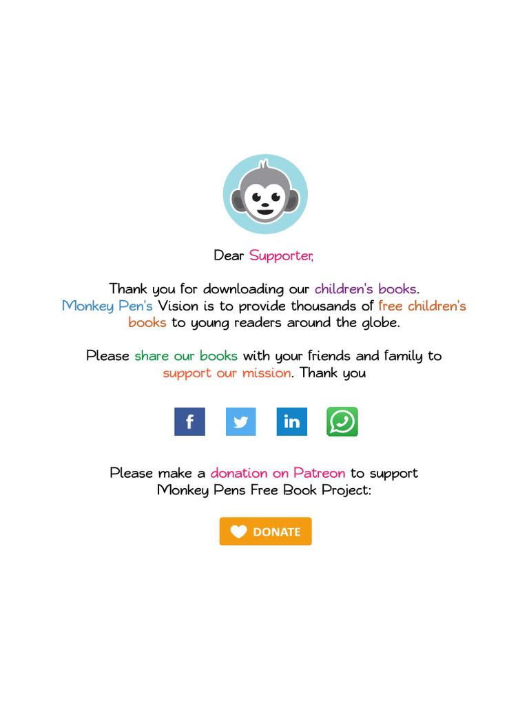 Free Children's Books from Monkey Pen | PDF