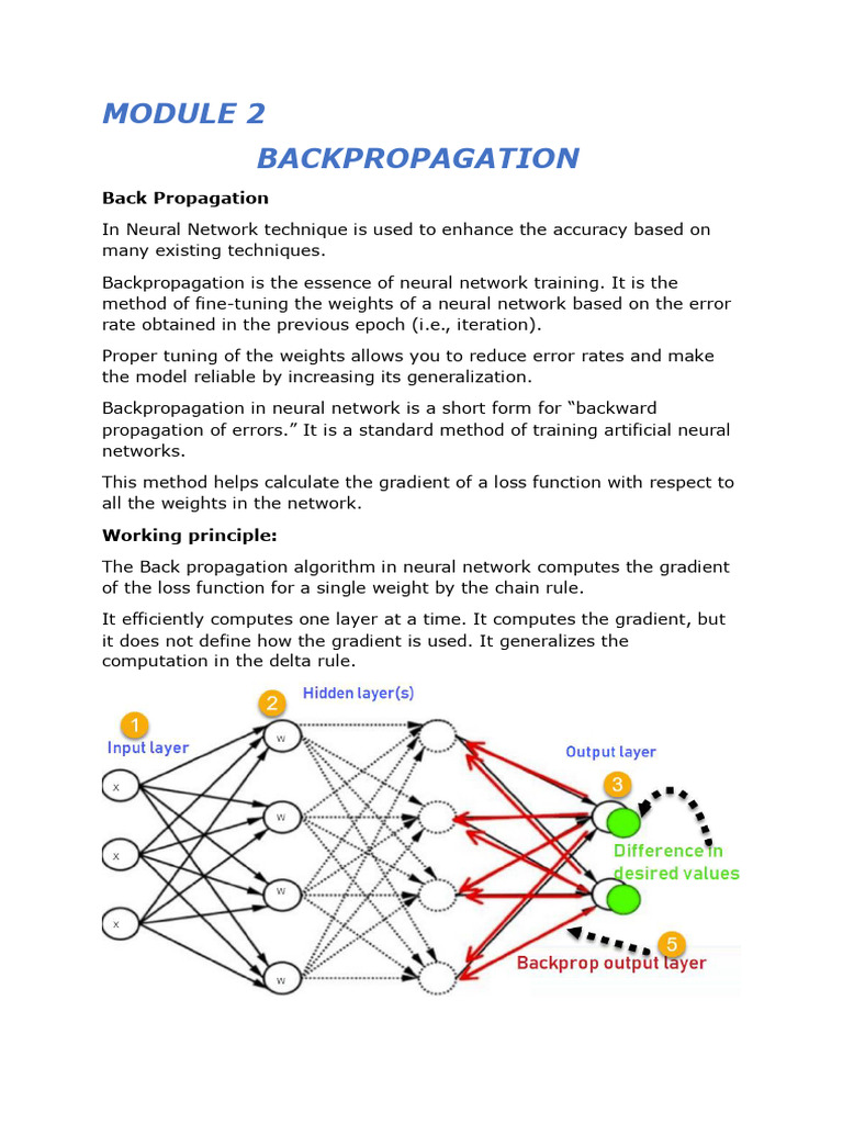 Backpropagation in Neural Networks Explained | PDF | Applied ...