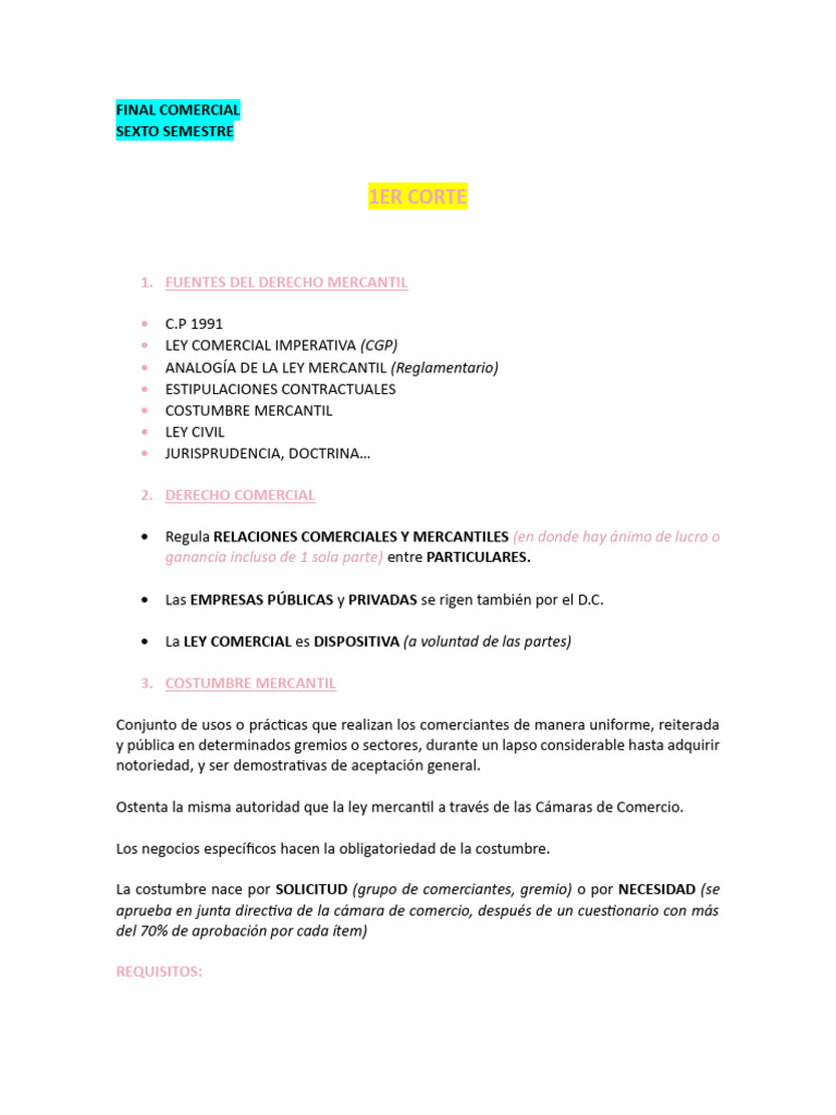 Final Comercial | PDF | Sociedad de responsabilidad limitada ...