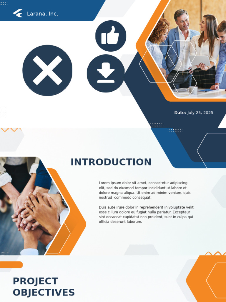Blue Professional Project Proposal Presentation | PDF | Business