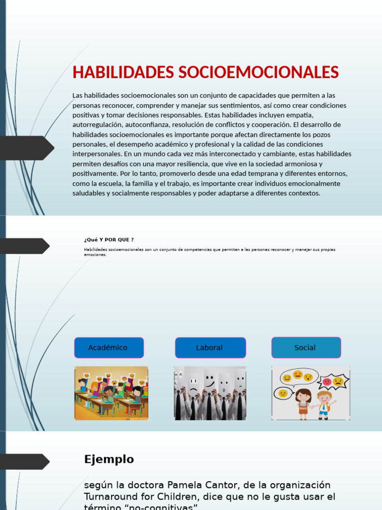 Importancia de las Habilidades Socioemocionales | PDF