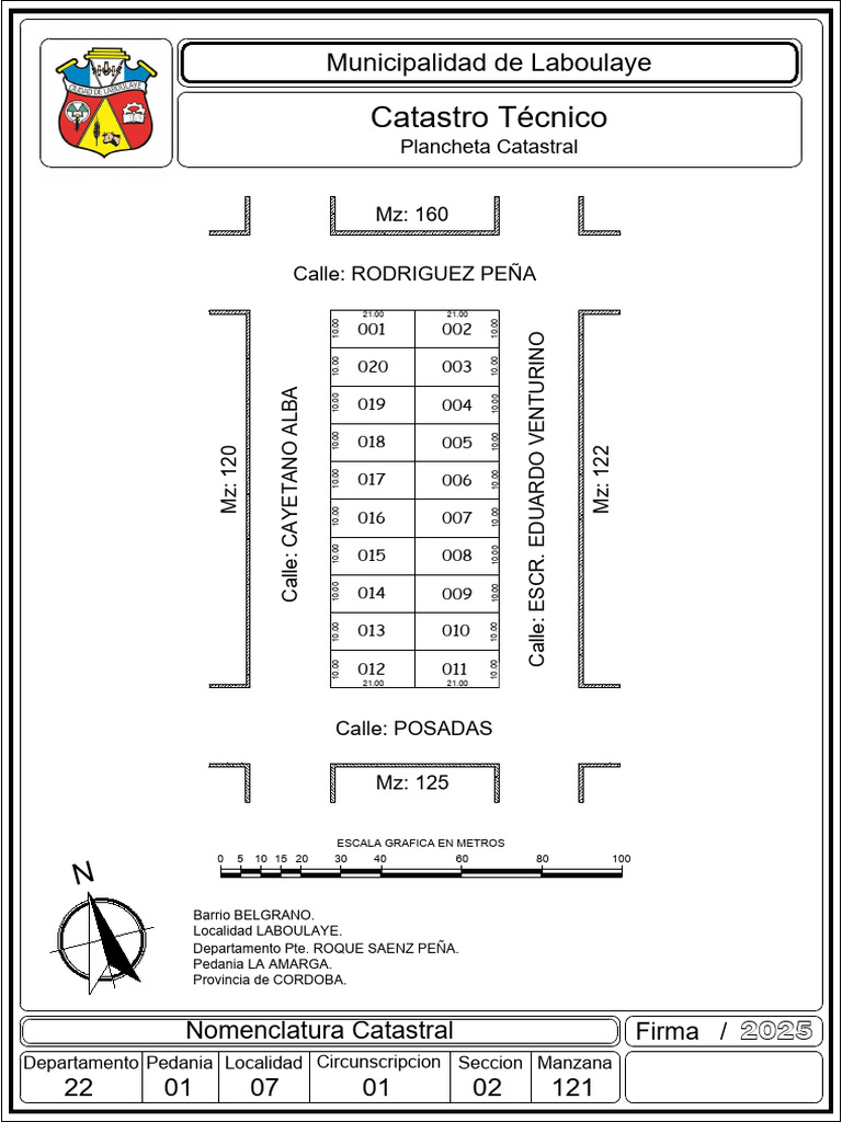 Catastro Técnico de Laboulaye | PDF