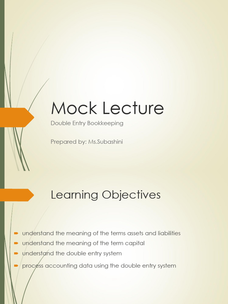 Slides - Mock Lecture | PDF