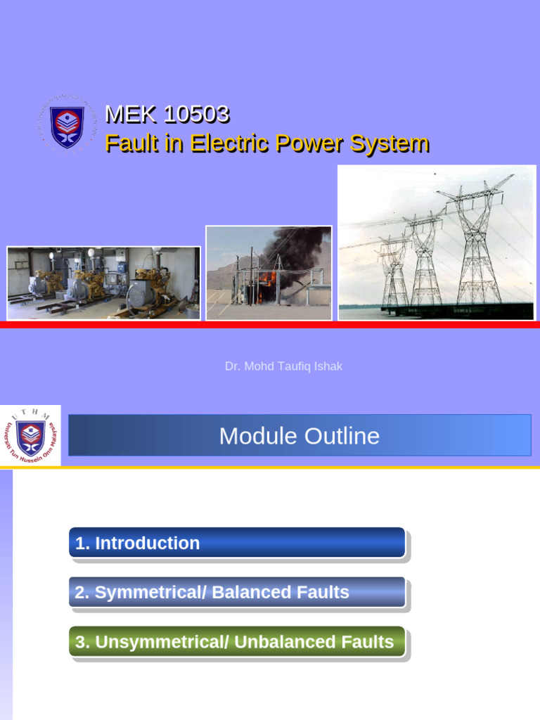 Electric Power System Fault Analysis | PDF | Electrical Impedance | Relay