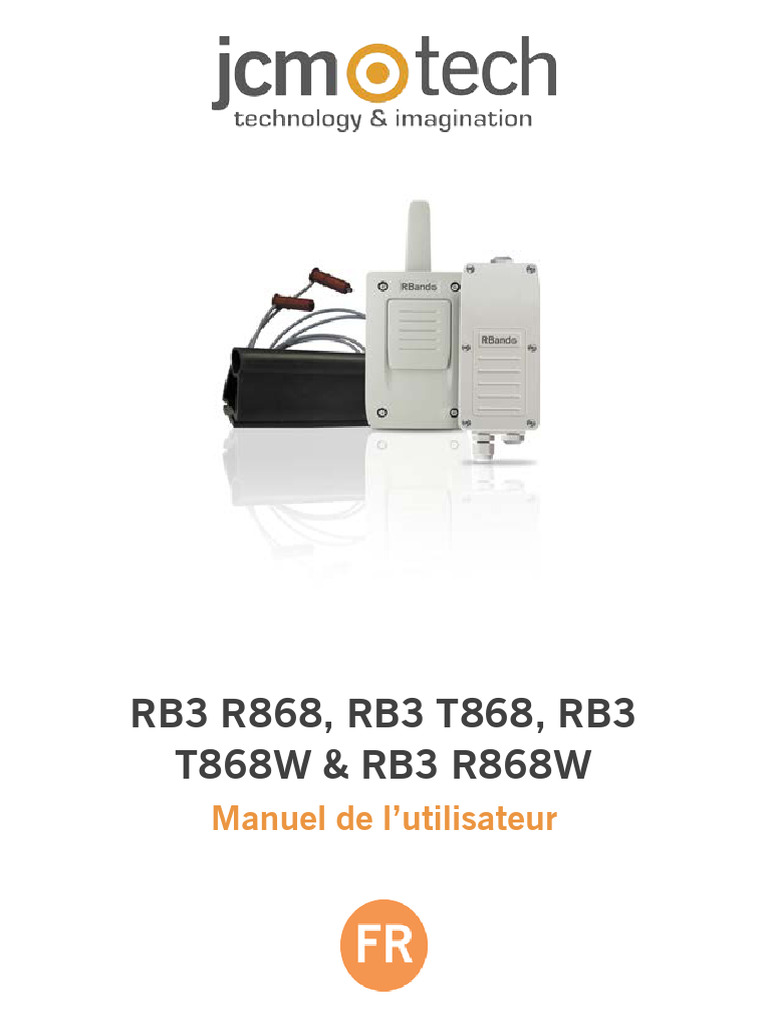 Manuel d'utilisation RB3 R868/T868 | PDF | Stockage de l'énergie ...