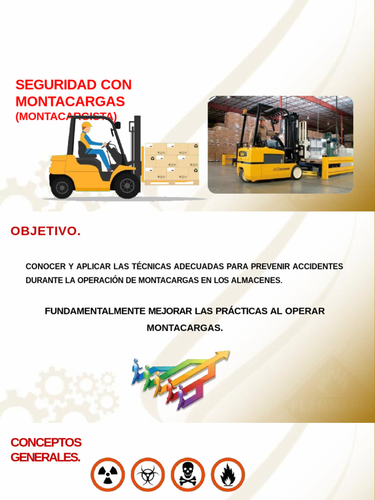 Seguridad en la Operación de Montacargas | PDF | Máquina elevadora ...