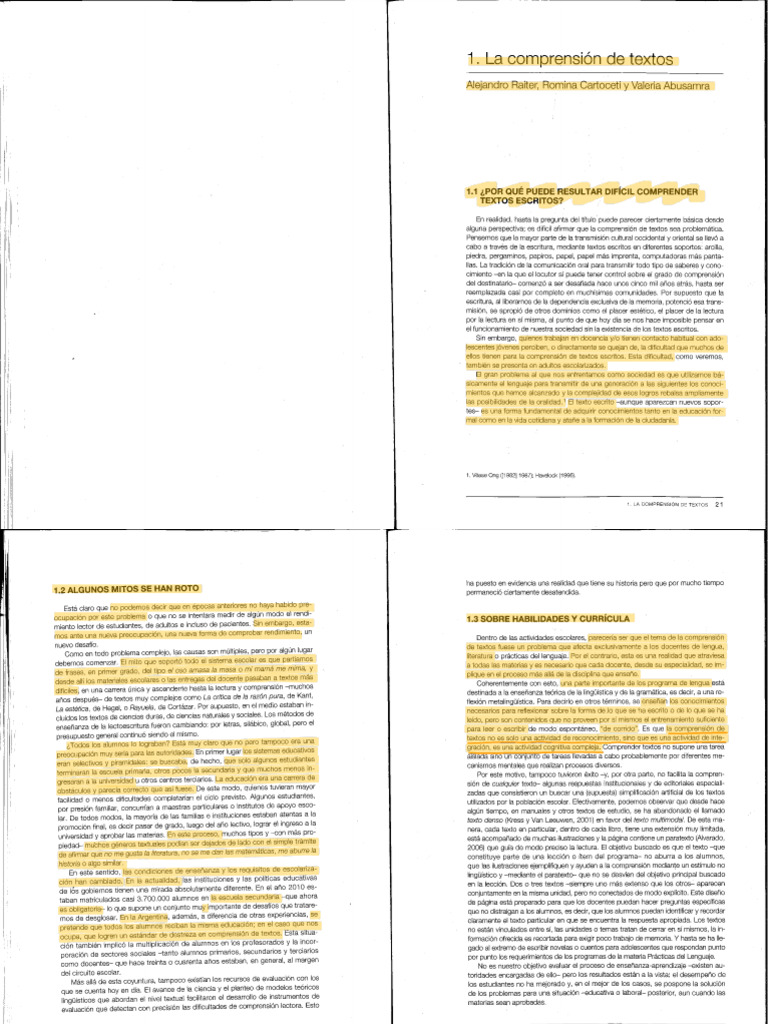 Abusamra - La Comprensión de Textos | PDF