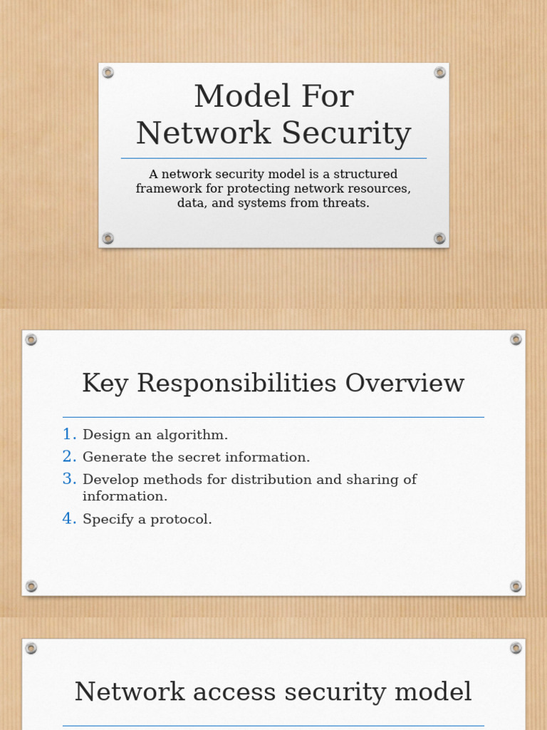 Network Security Model in Cryptography | PDF | Cryptography | Key ...