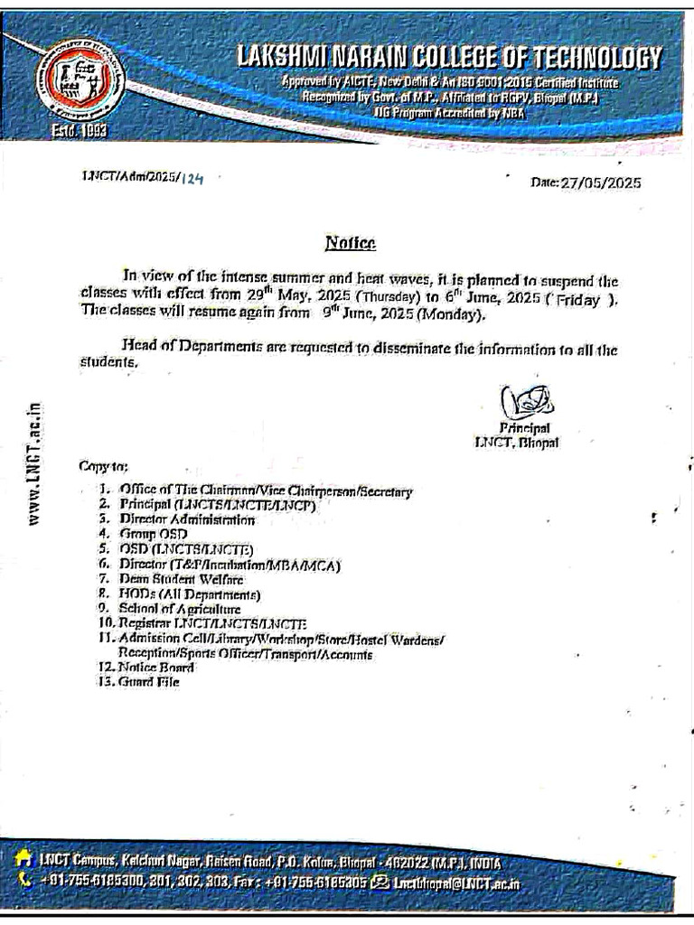 Notice-124 (27-05-2025) | PDF