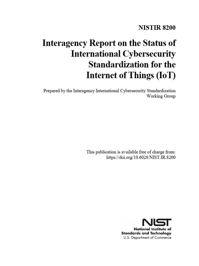 IoT Cybersecurity Standardization Status | PDF | Internet Of Things ...