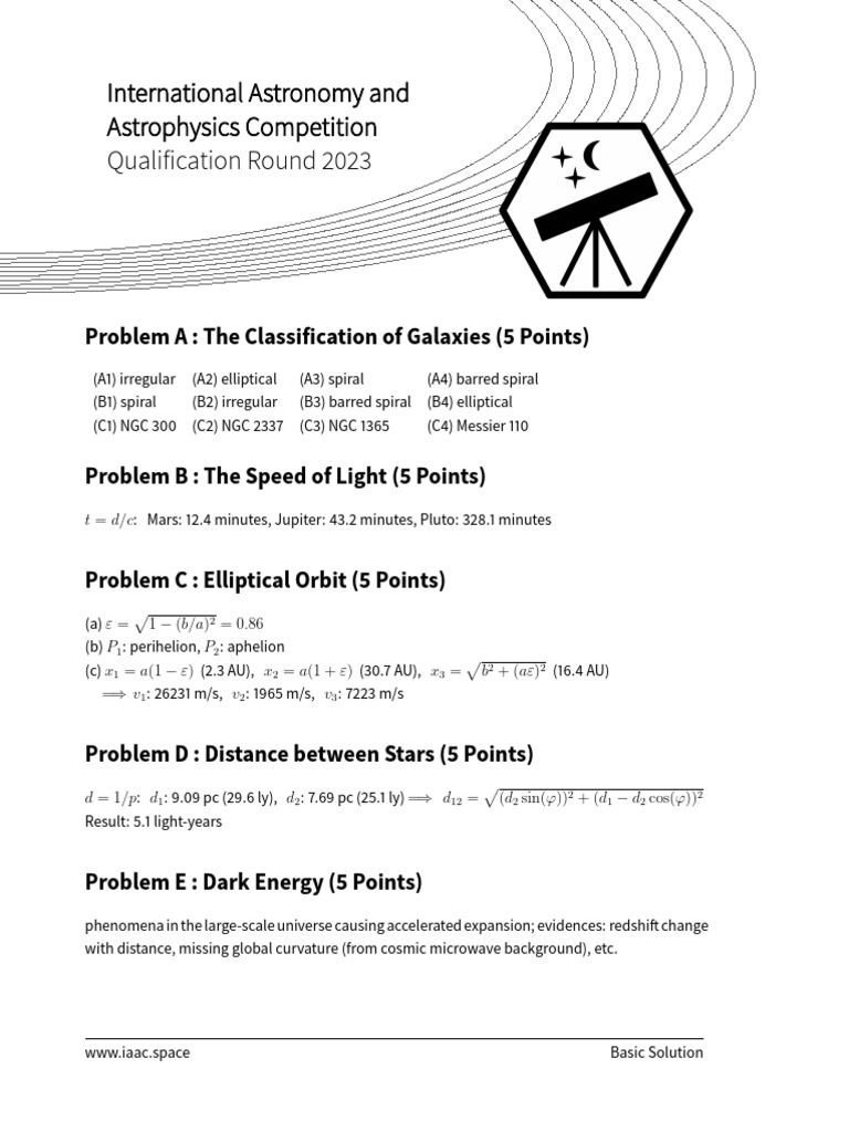IAAC Qualification Round Results 2023 | PDF